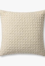 Amber Lewis x Loloi 22"x22" Pillow, Ivory