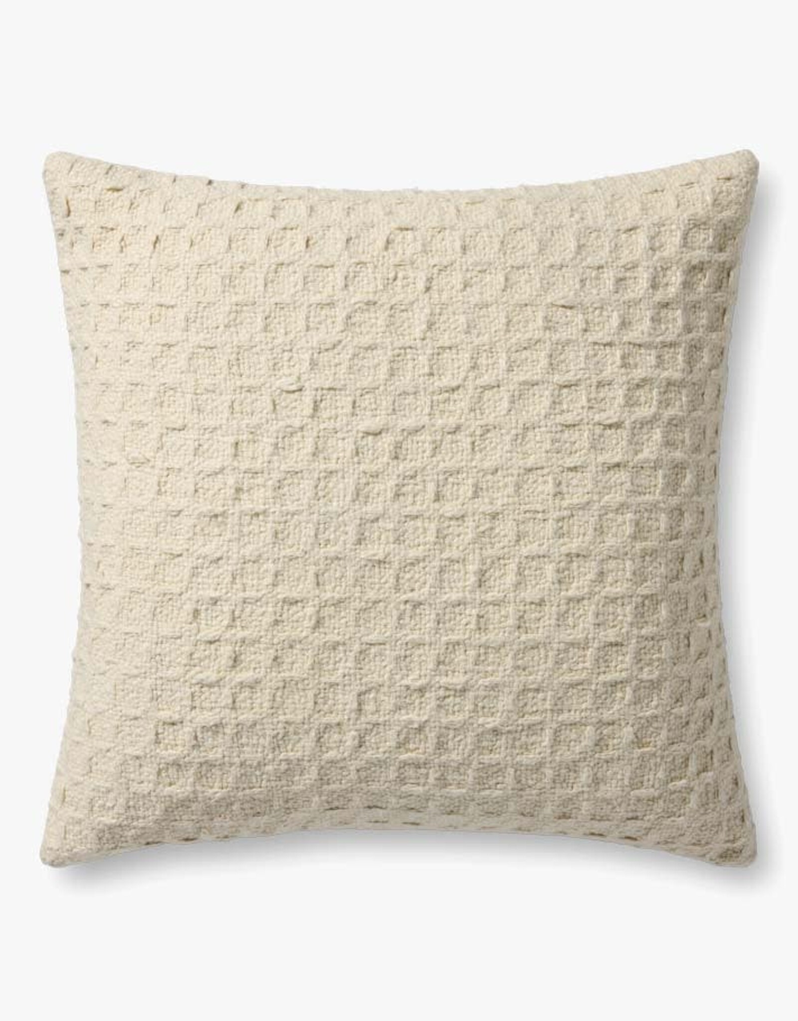 Amber Lewis x Loloi 22"x22" Pillow, Ivory