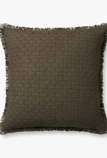 Amber Lewis × Loloi Meadow Lark Pillow, Dark Green Amber Lewis × Loloi Meadow Lark Pillow, Dark Green