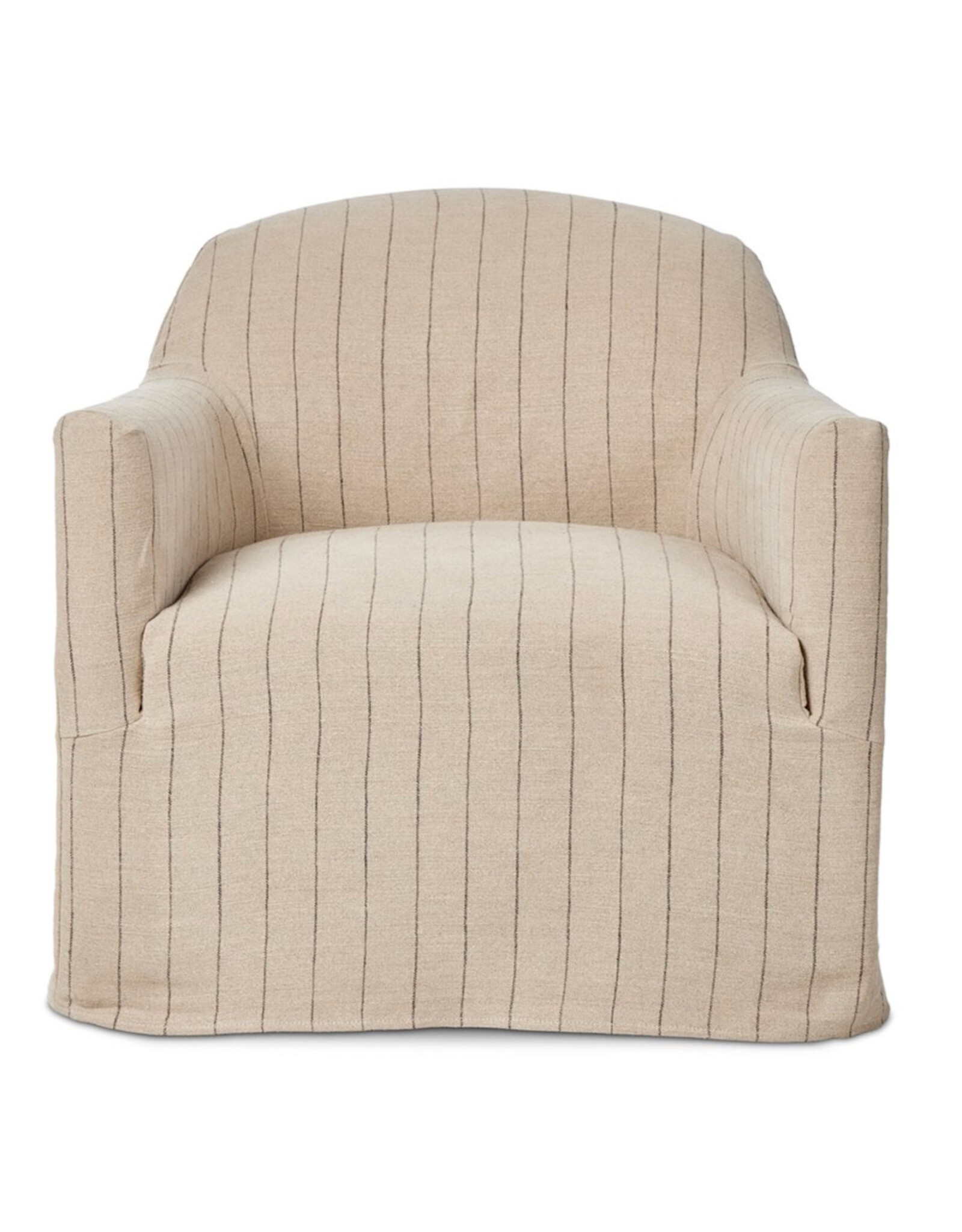 Lowell Slipcover Swivel Chair in Lavon Flint