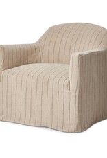 Lowell Slipcover Swivel Chair in Lavon Flint