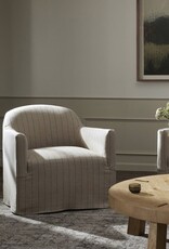 Lowell Slipcover Swivel Chair in Lavon Flint