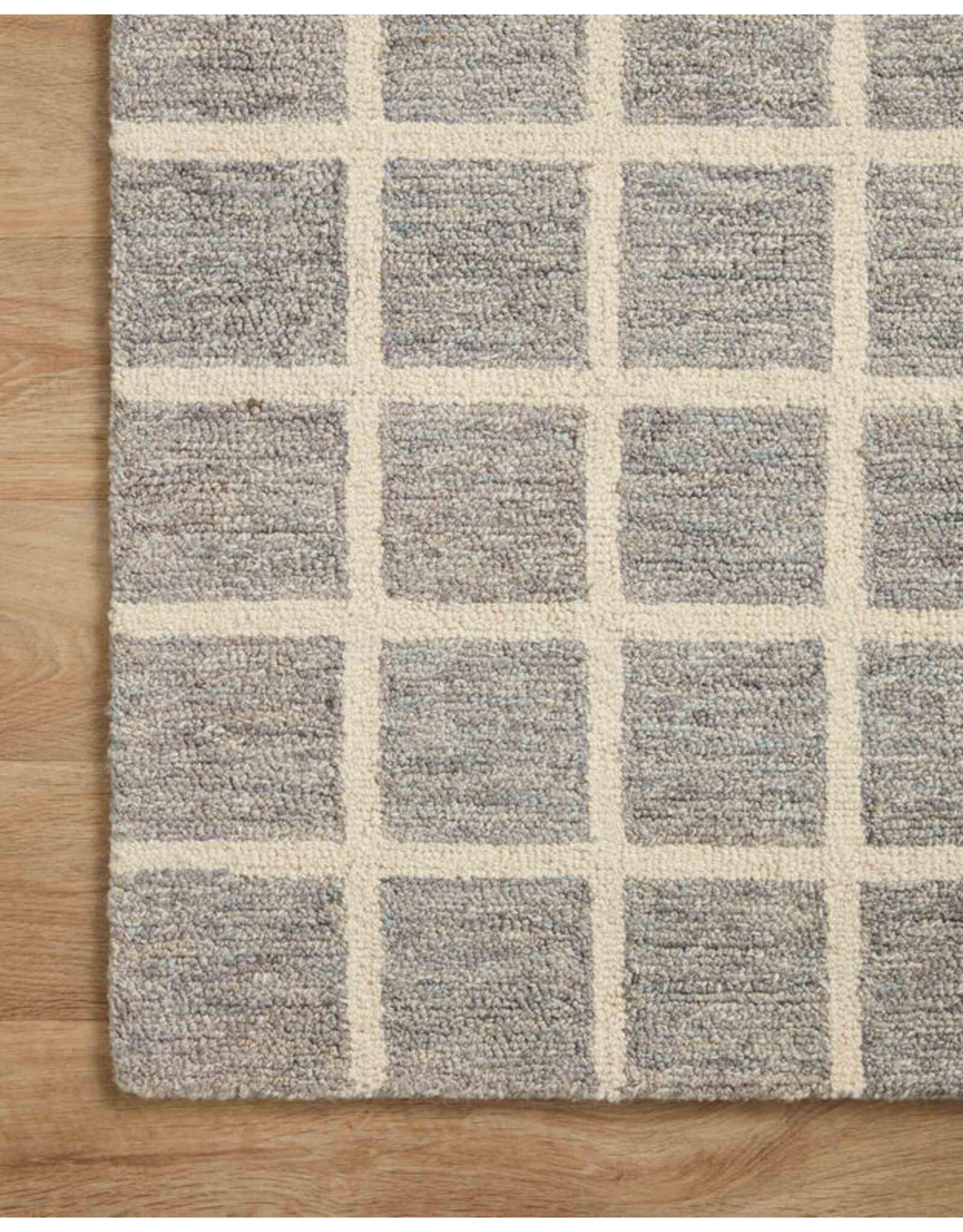 Chris Loves Julia x Loloi Polly Rug POL-05 - Slate / Ivory