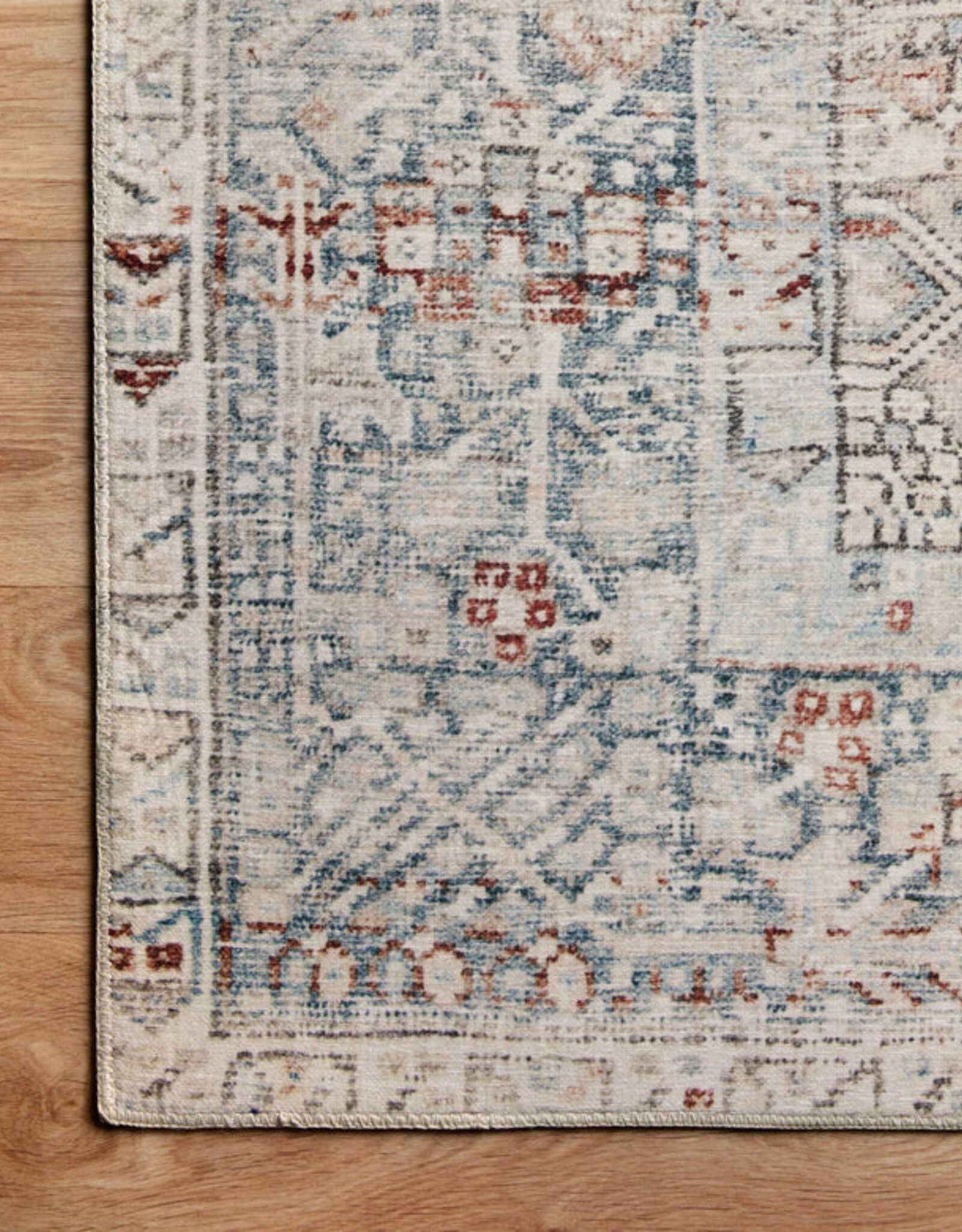 Chris Loves Julia x Loloi Jules Rug Jules-07 Natural/Ocean