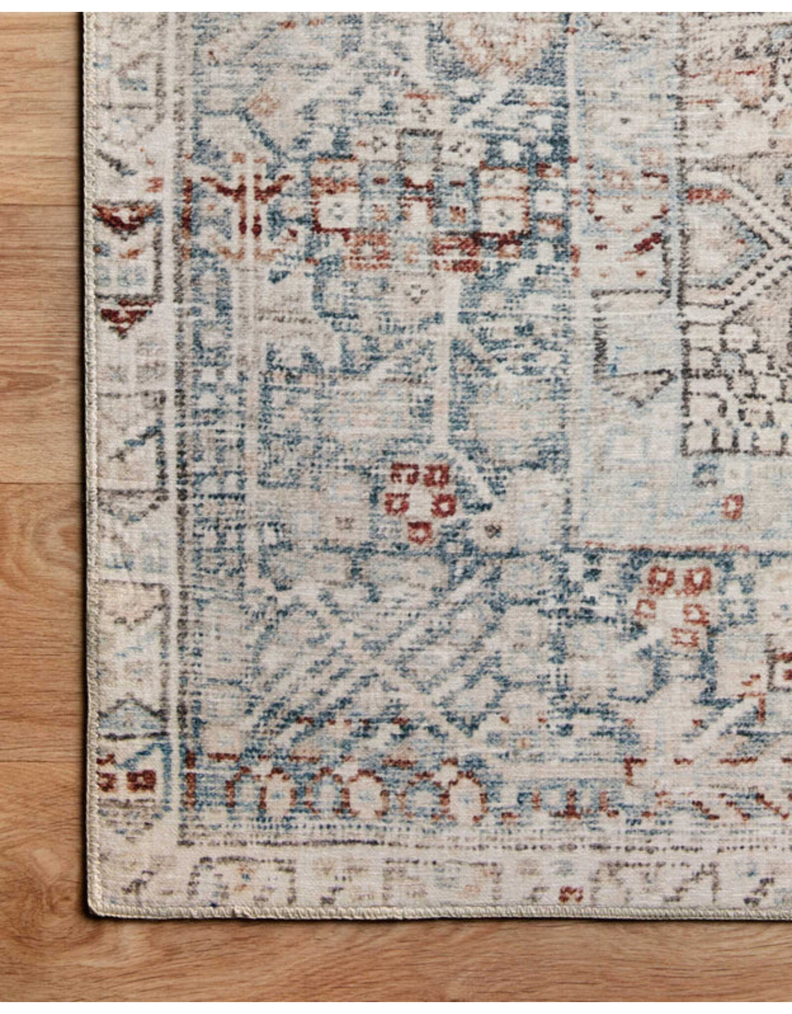 Chris Loves Julia x Loloi Jules Rug Jules-07 Natural/Ocean