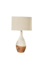 Ceramic Table Lamp with Linen Shade
