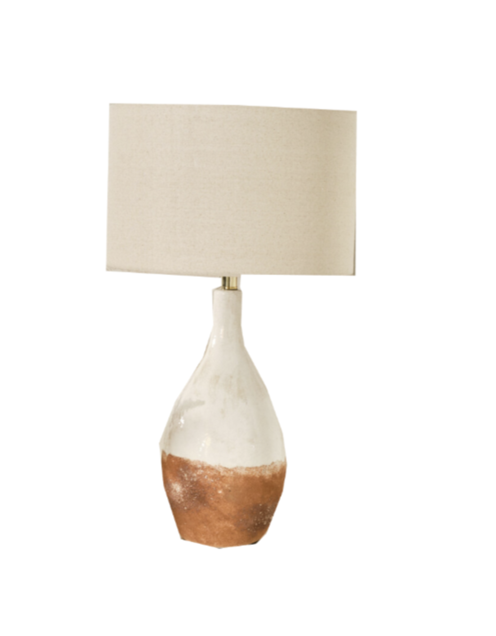 Ceramic Table Lamp with Linen Shade