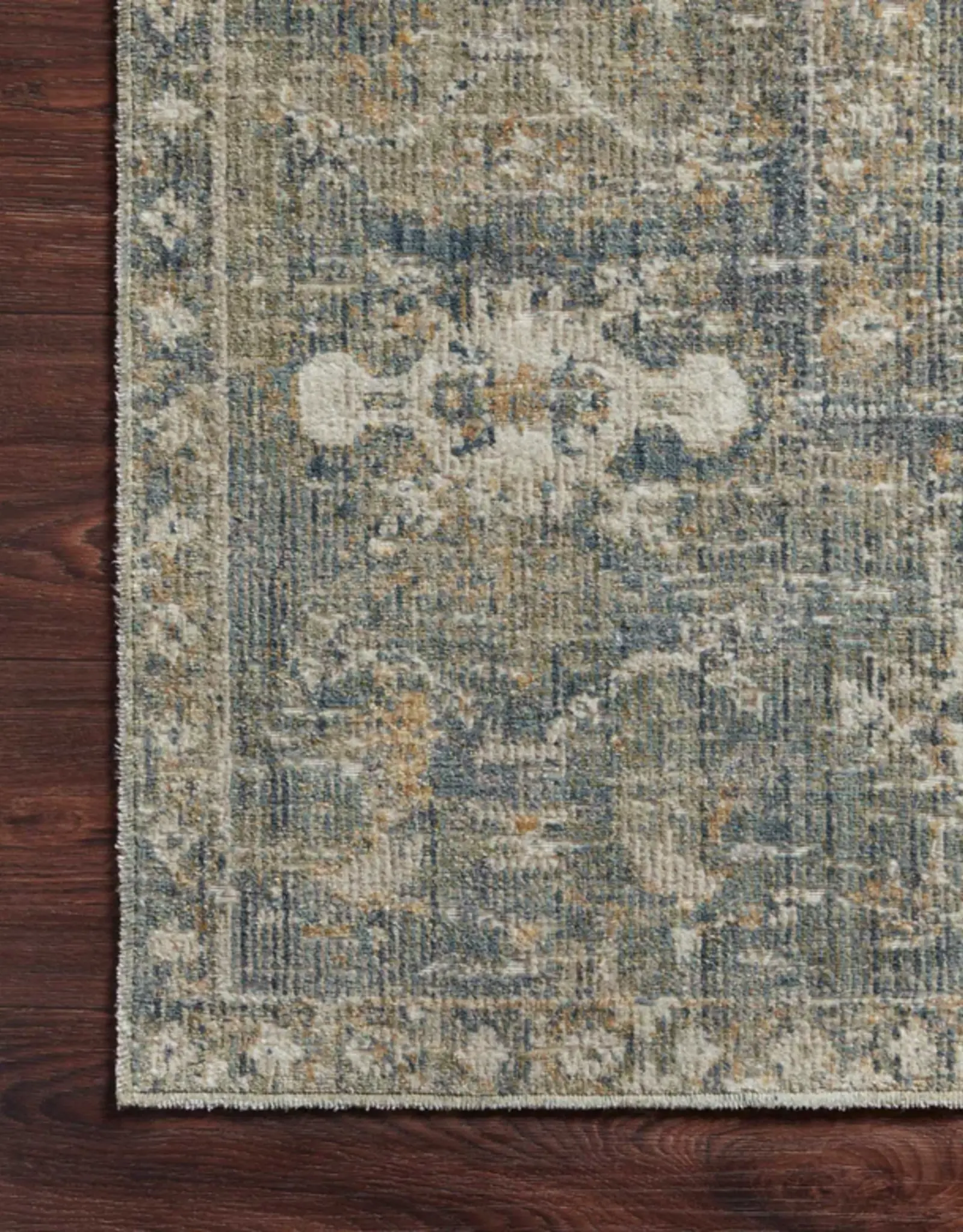 Chris Loves Julia x Loloi Rosemarie Rug ROE-03 - Sand/Lagoon