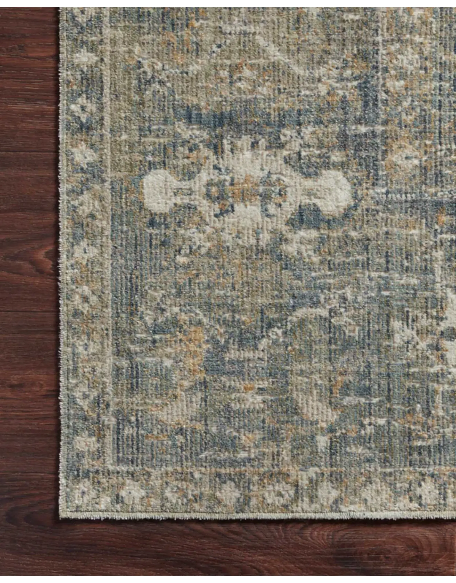 Chris Loves Julia x Loloi Rosemarie Rug ROE-03 - Sand/Lagoon