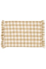 Cotton Gingham Placemat w/ Frills