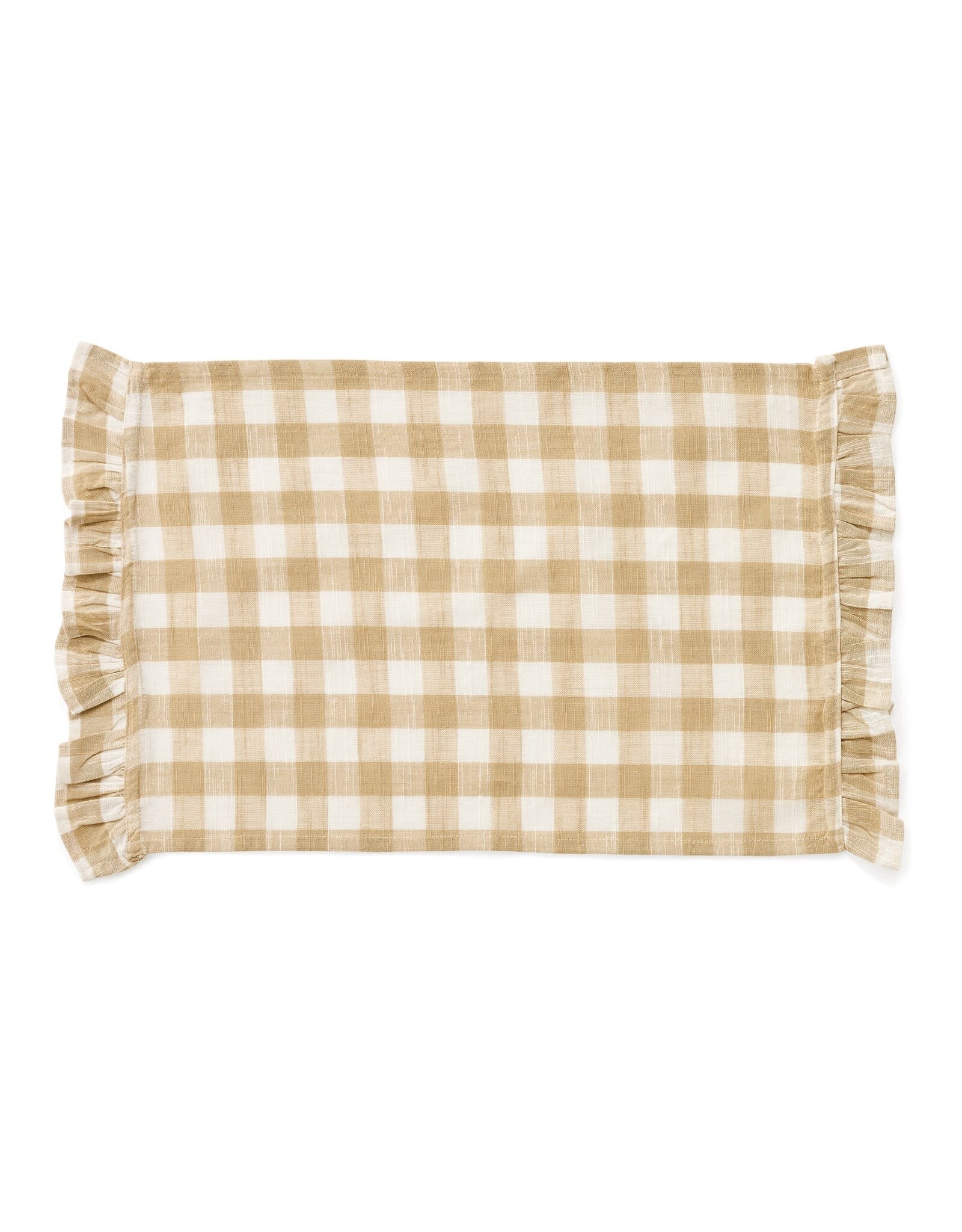 Cotton Gingham Placemat w/ Frills