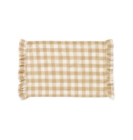 Cotton Gingham Placemat w/ Frills