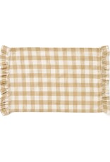 Cotton Gingham Placemat w/ Frills