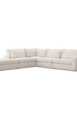 Bloor 4-Piece Sectional W/ Ottoman Essence Natural