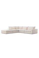 Bloor 4-Piece Sectional W/ Ottoman Essence Natural