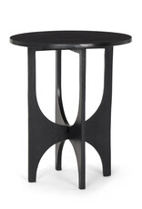 Sobi Matte Black Square Metal Side Table