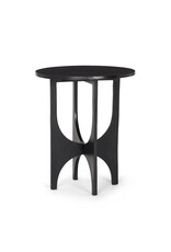 Sobi Matte Black Square Metal Side Table