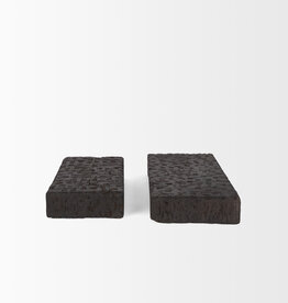 Shira Reclaimed Dark Brown Wooden Riser