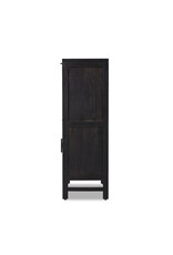 Caprice Bar Cabinet in Black Wash Mango