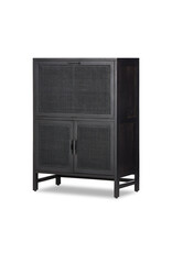 Caprice Bar Cabinet in Black Wash Mango