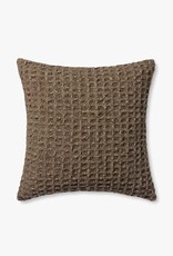 Amber Lewis x Loloi 22"x22" Pillow, Brown