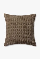 Amber Lewis x Loloi Brown Pillow, 22x22