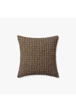 Amber Lewis x Loloi Brown Pillow, 22x22