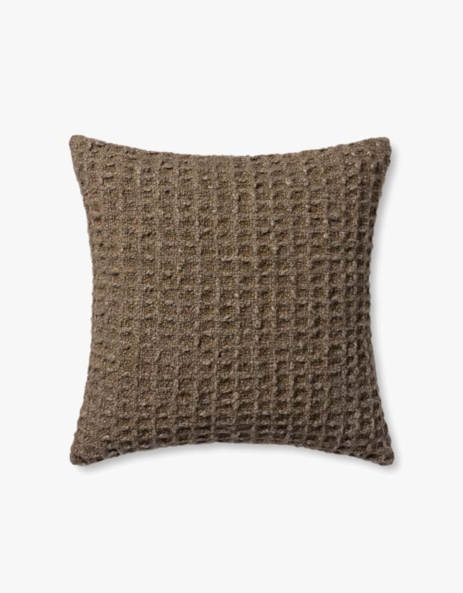 Amber Lewis x Loloi Brown Pillow, 22x22