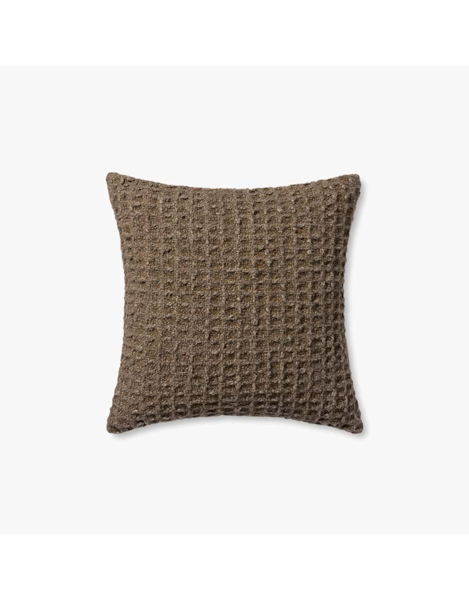 Amber Lewis x Loloi Brown Pillow, 22x22