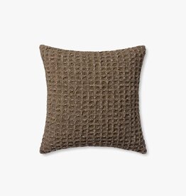 Amber Lewis x Loloi 22"x22" Pillow, Brown