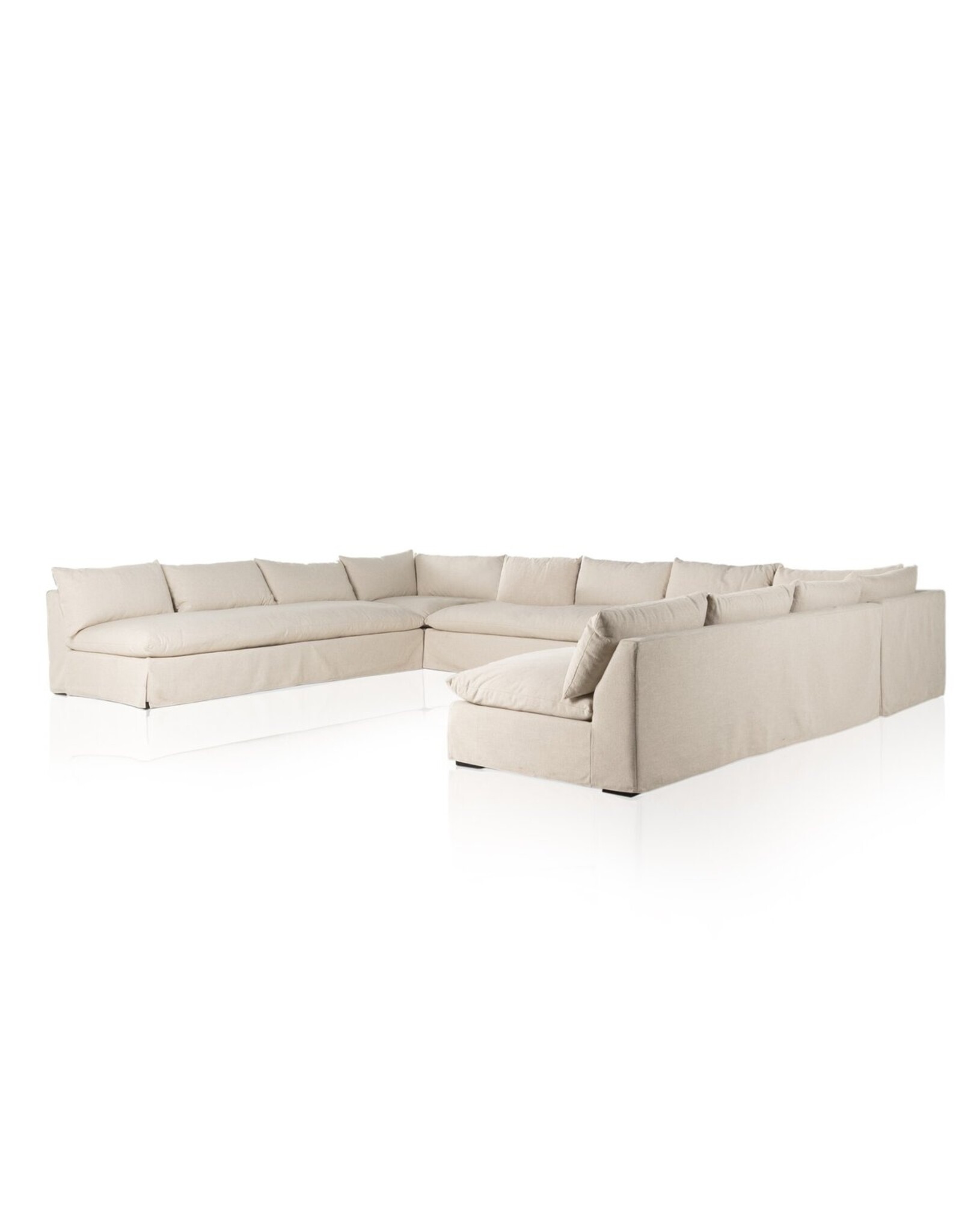 Grant Slipcover 5-Piece Sectional