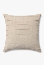 Amber Lewis x Loloi Pillow, Natural/Brown