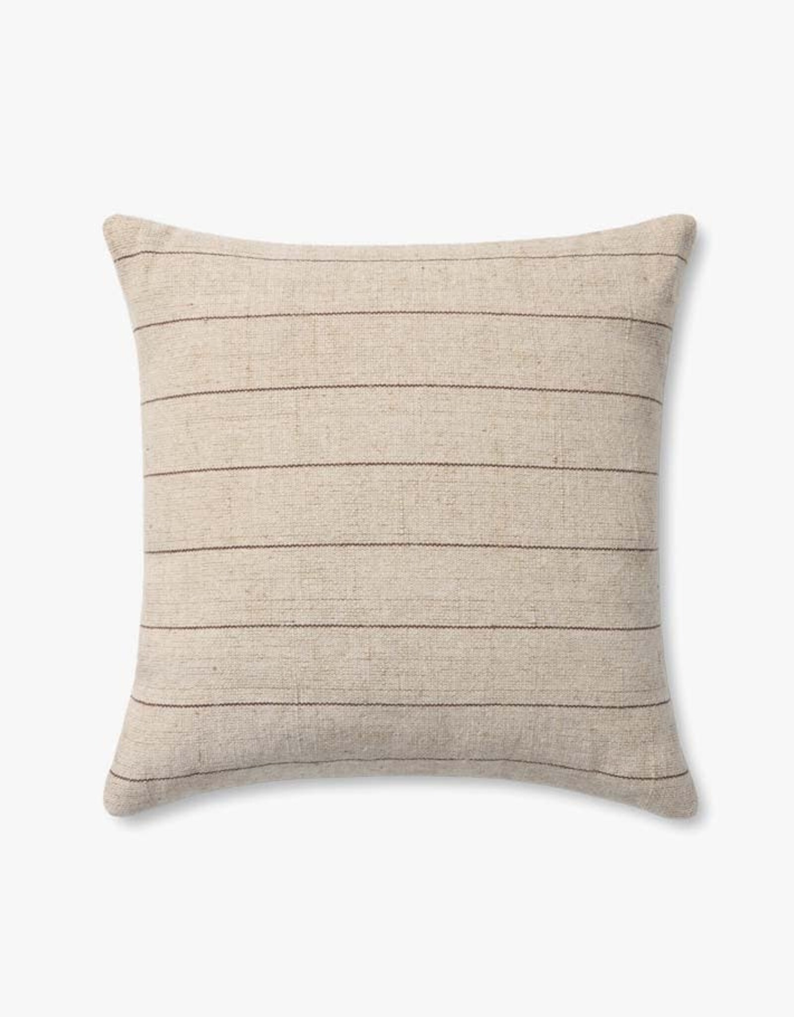 Amber Lewis x Loloi Pillow, Natural/Brown