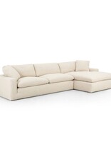 Plume 2 Piece Sectional in Thames Cream