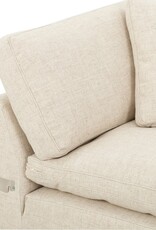 Plume 2 Piece Sectional in Thames Cream