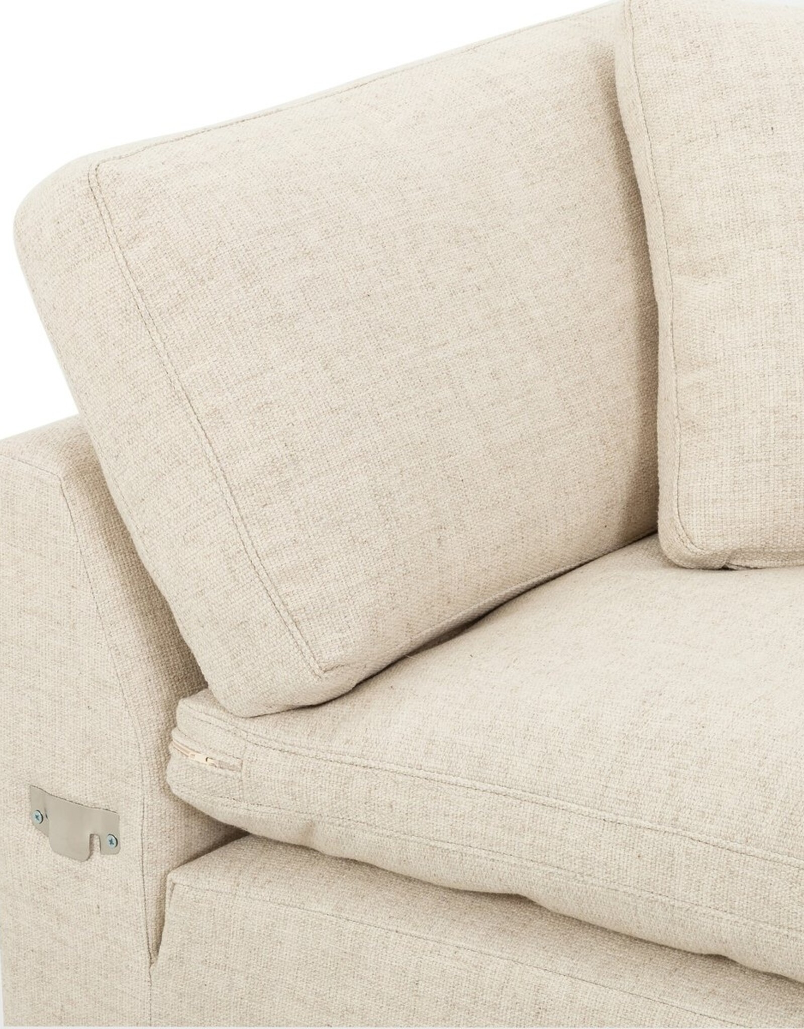 Plume 2 Piece Sectional in Thames Cream