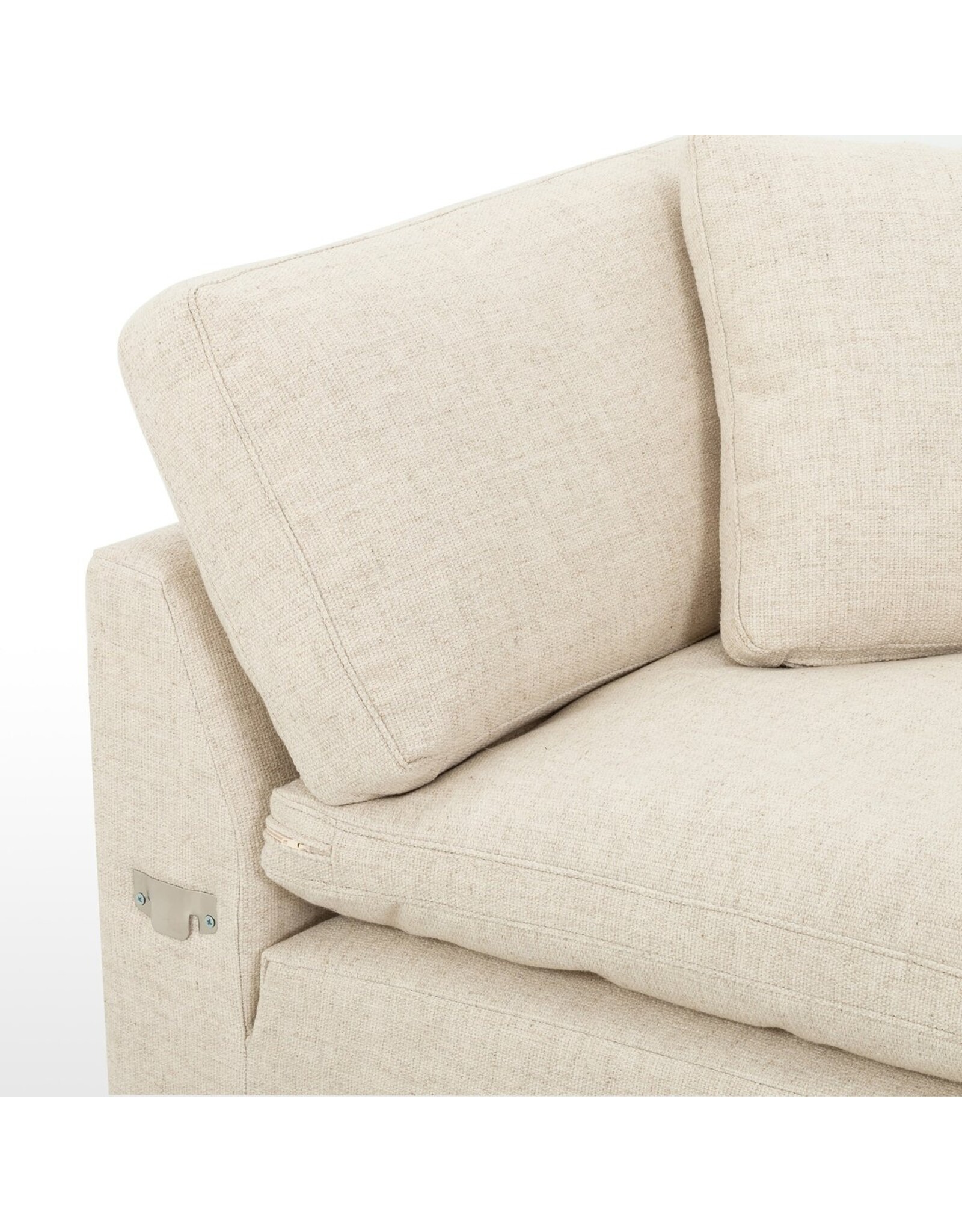 Plume 2 Piece Sectional in Thames Cream