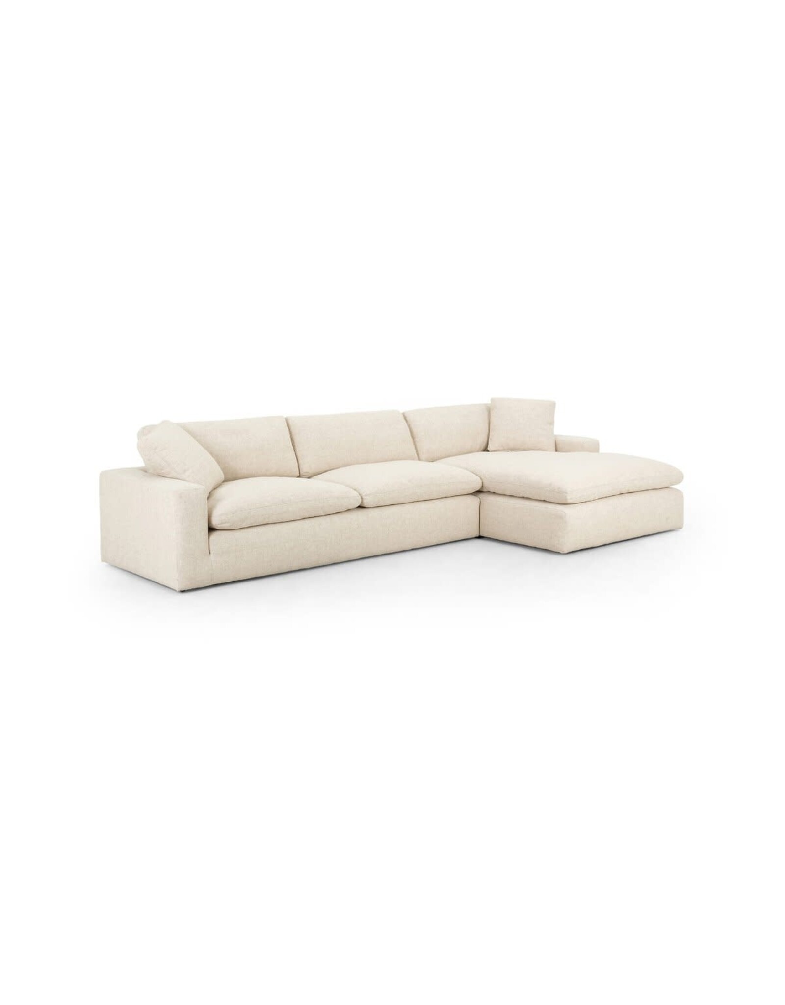 Plume 2 Piece Sectional in Thames Cream
