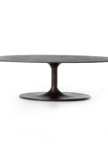 Simone Oval Coffee Table in Antique Rust
