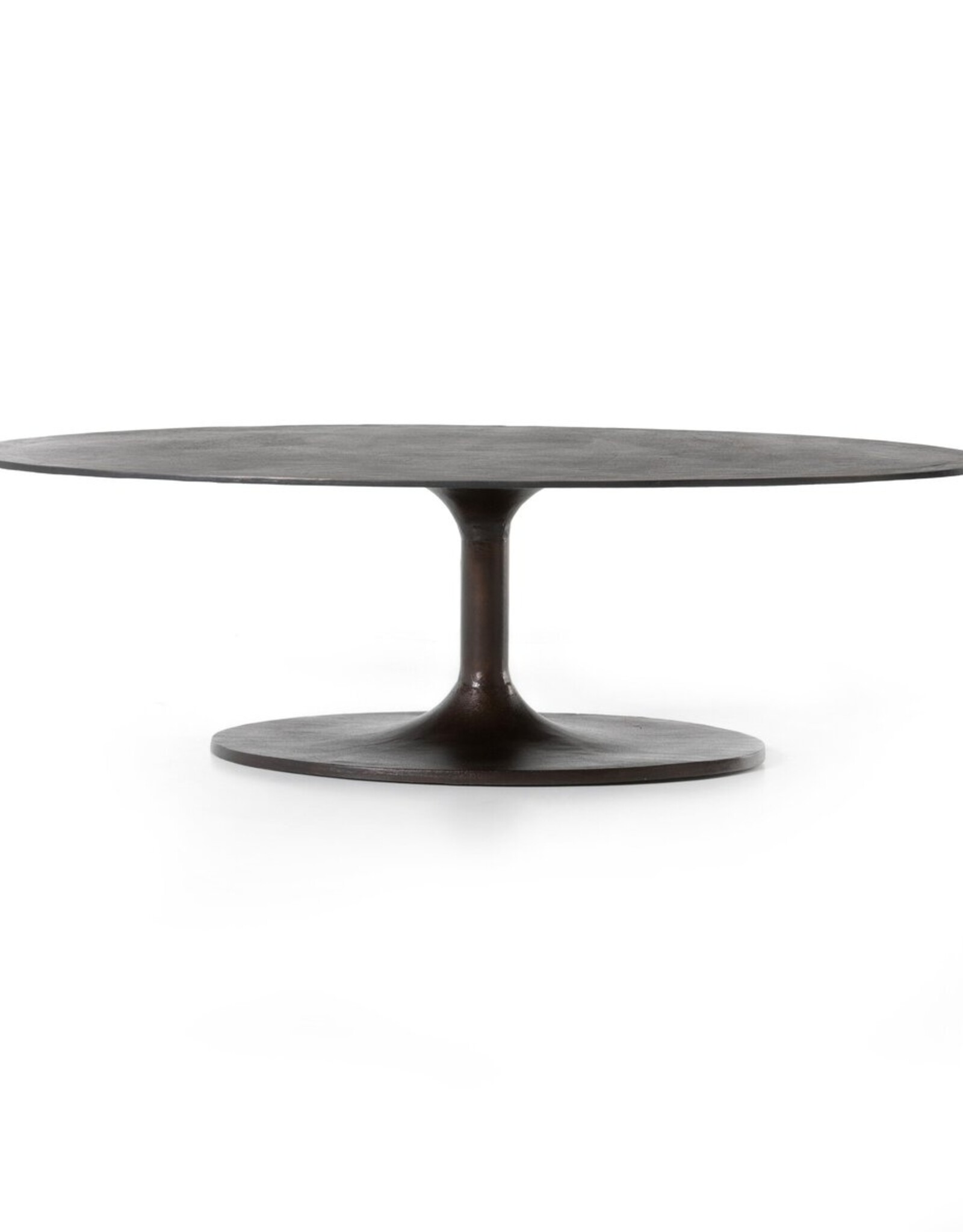 Simone Oval Coffee Table in Antique Rust