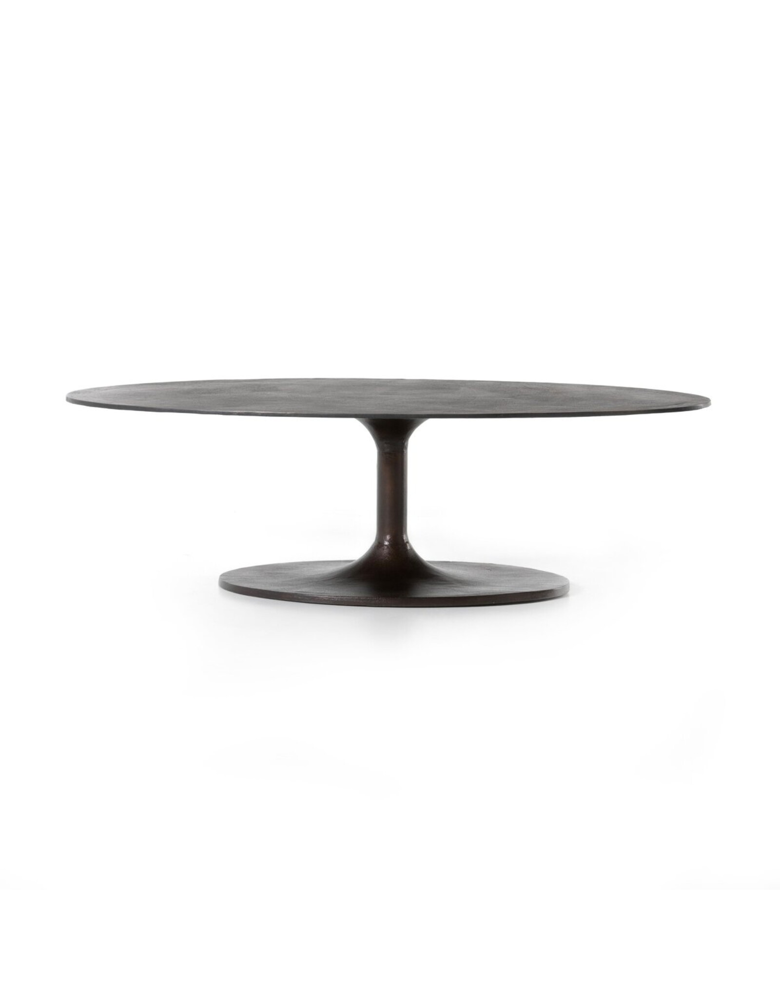 Simone Oval Coffee Table in Antique Rust