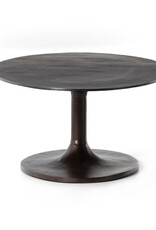 Simone Oval Coffee Table in Antique Rust