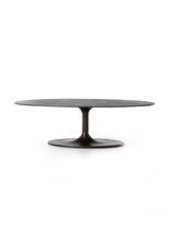 Simone Oval Coffee Table in Antique Rust