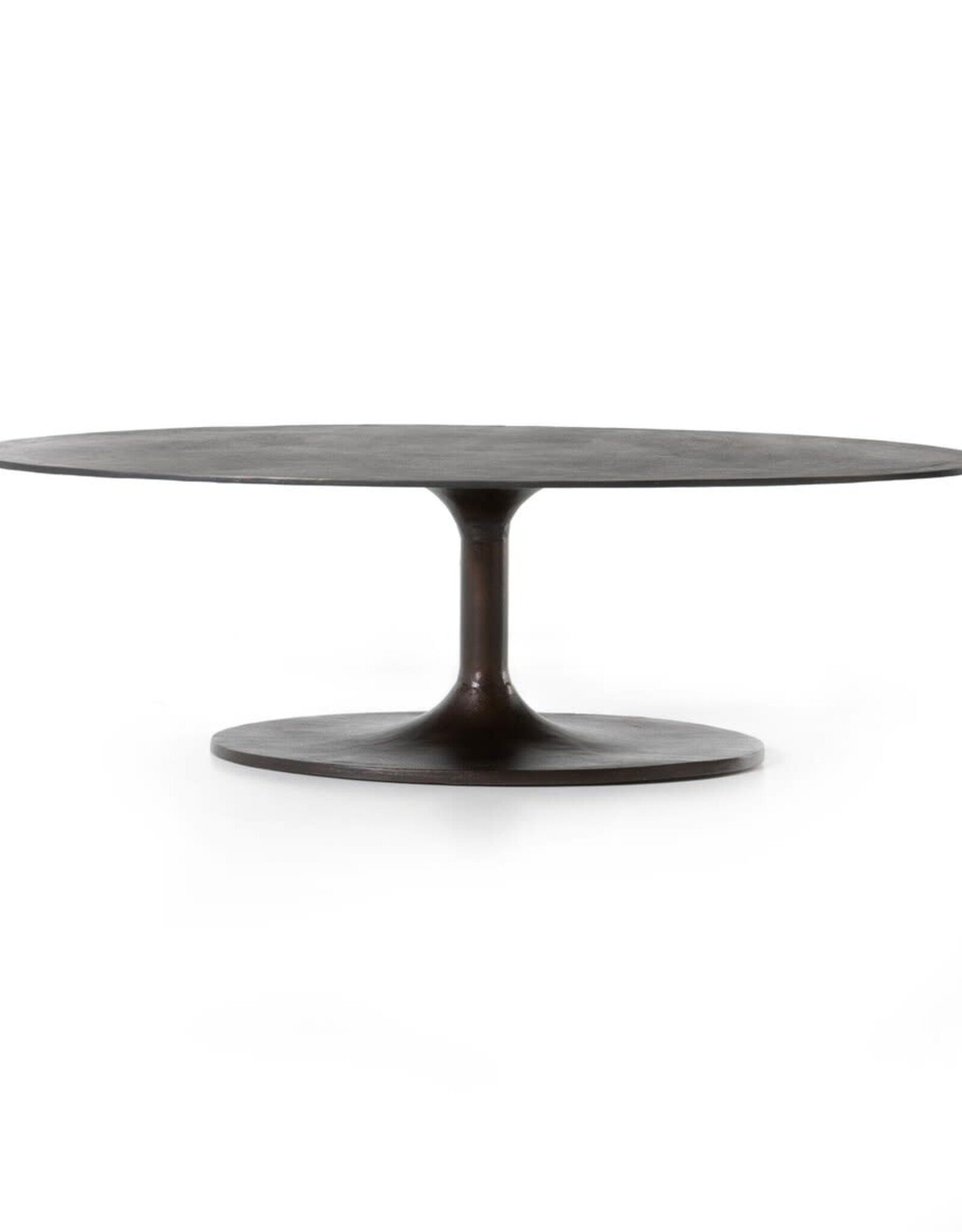 Simone Oval Coffee Table in Antique Rust