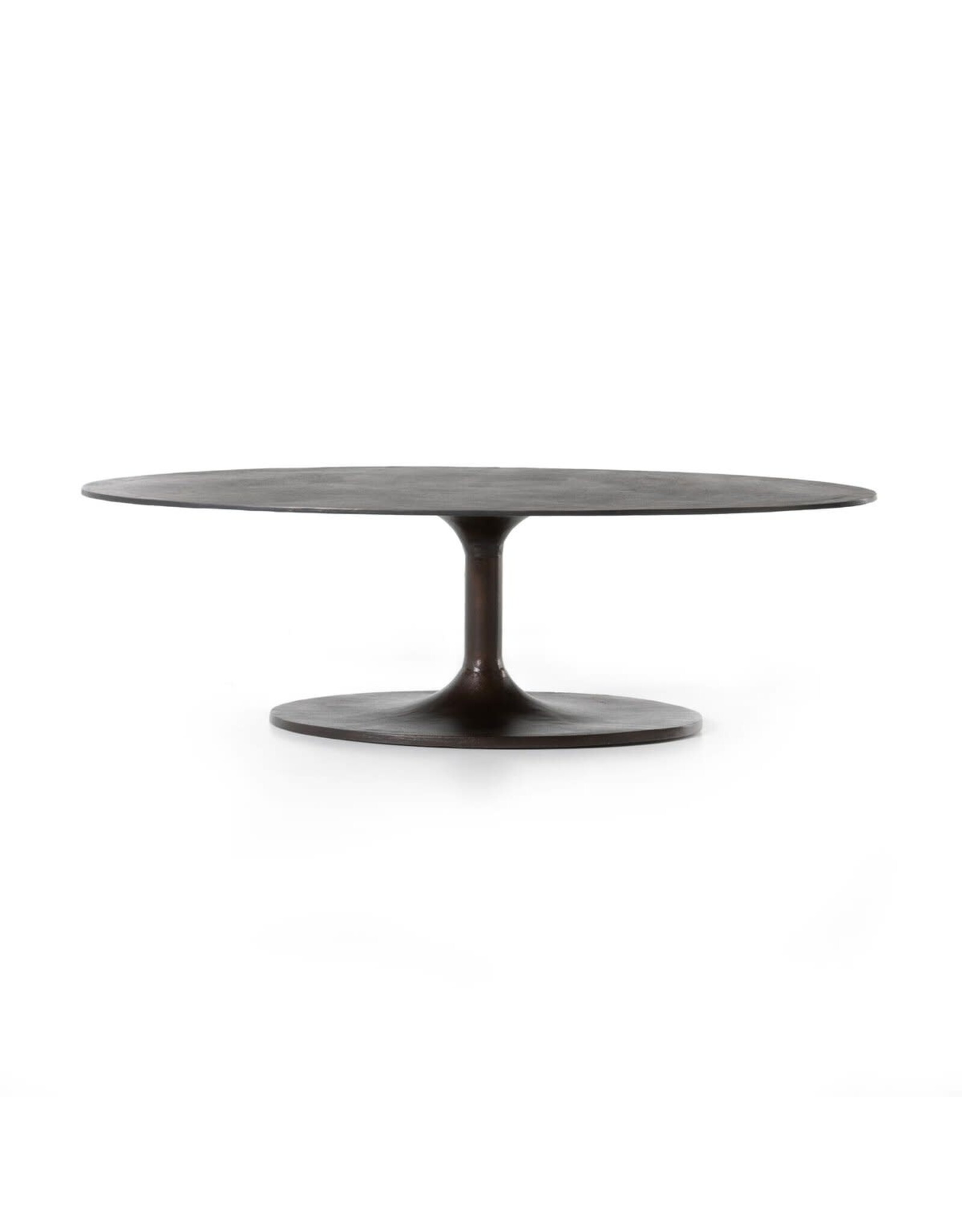 Simone Oval Coffee Table in Antique Rust