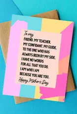 Because You Are You Mothers Day Card