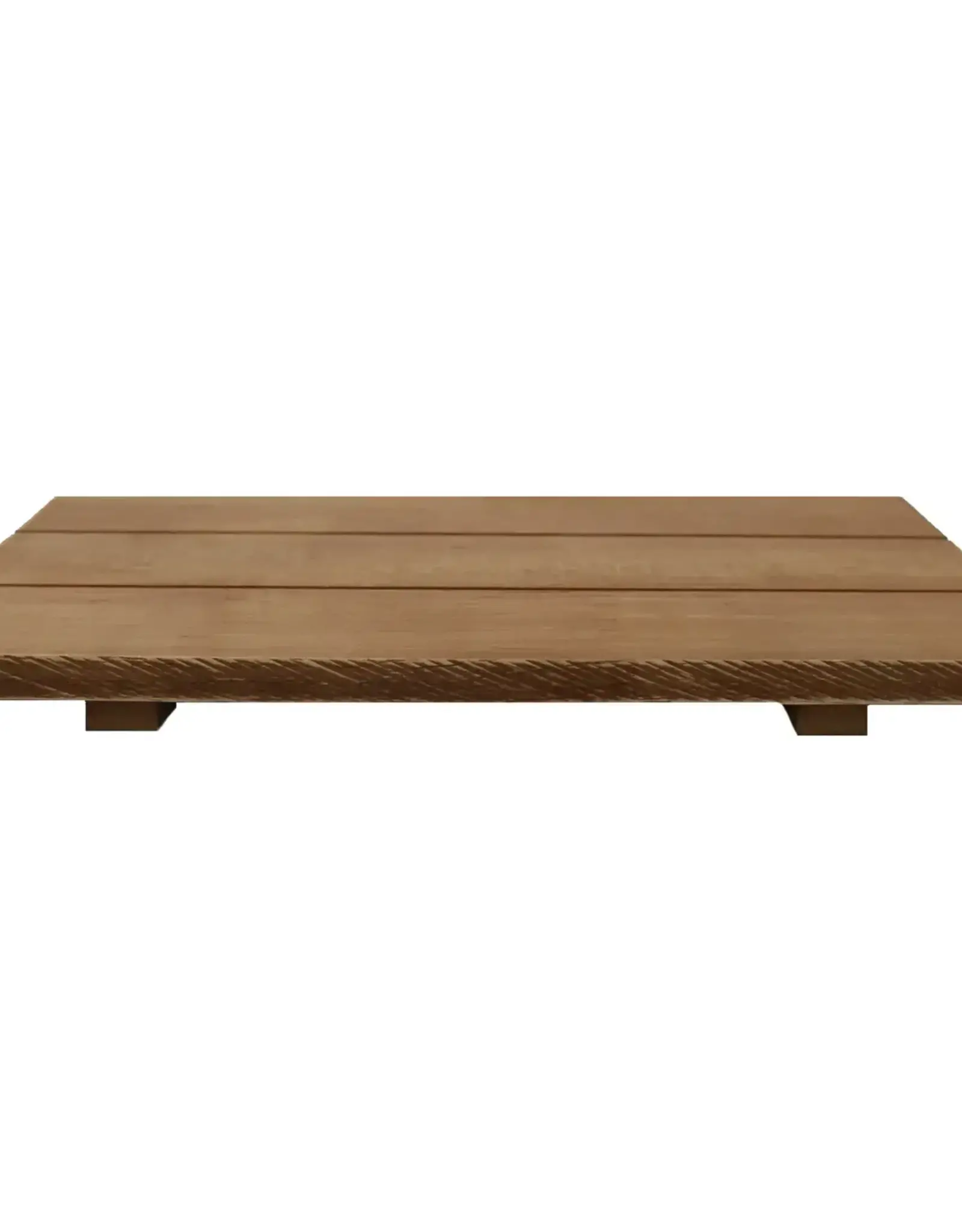 Natural Rectangular Wood Tray