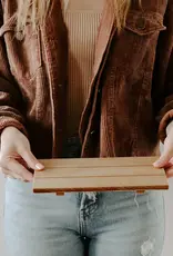 Natural Rectangular Wood Tray
