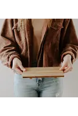 Natural Rectangular Wood Tray