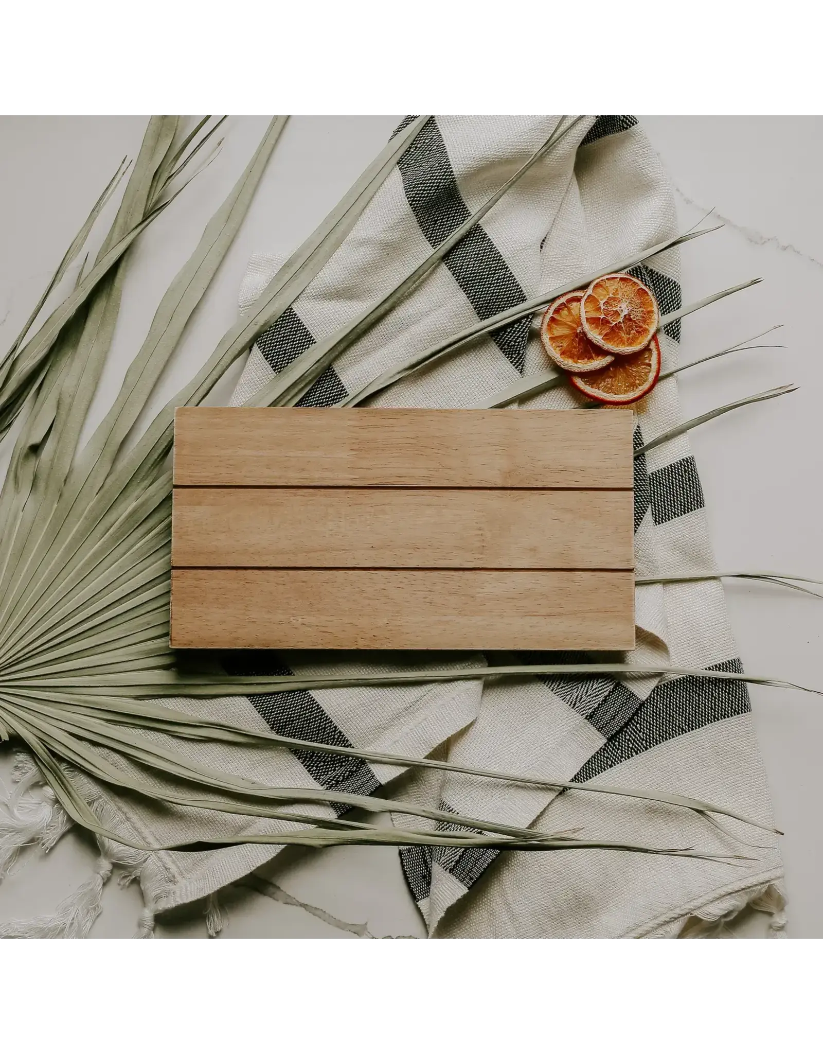 Natural Rectangular Wood Tray